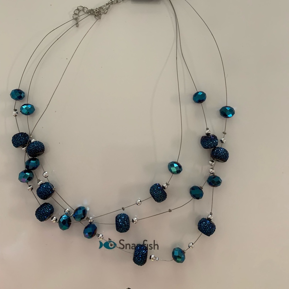 Blue Gramercy Necklace and earring set!